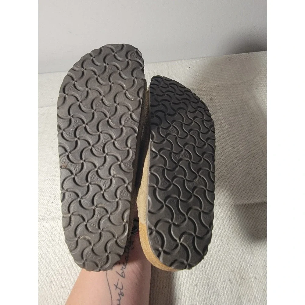 Birkenstock Arizona Suede Leather Sandals Taupe Brown EU 39 US L8 M6 Slide Shoes